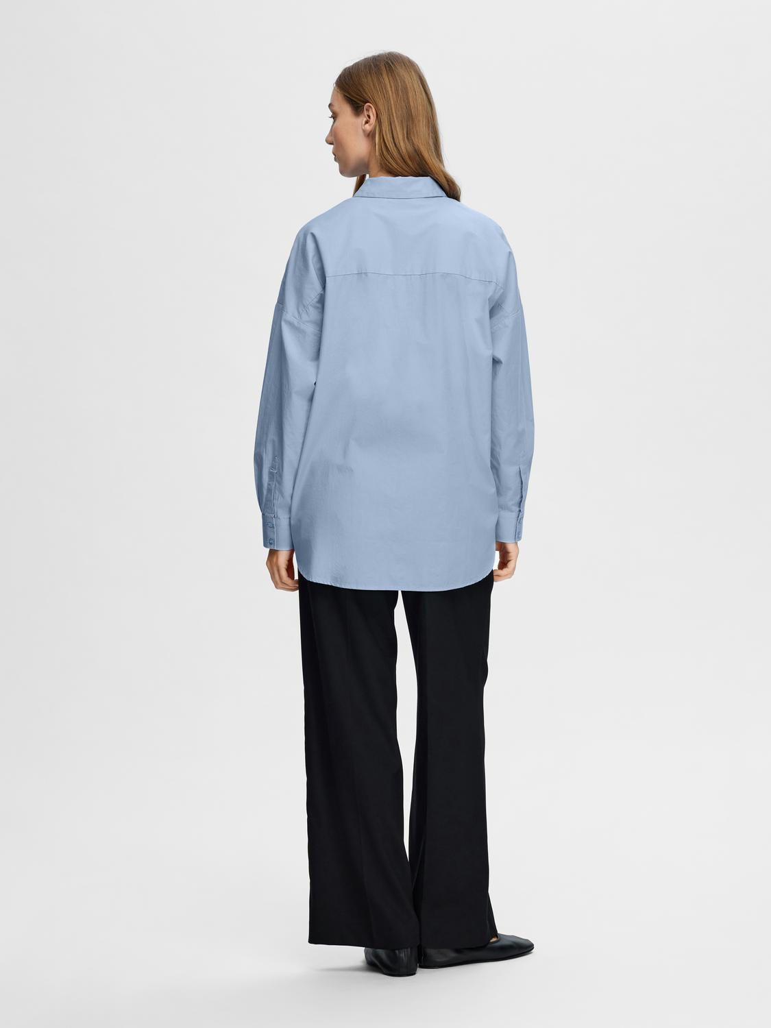 SELECTED FEMME - DINA-SANNI SKJORTE - Cashmere Blue